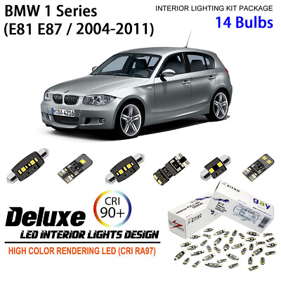 #ad LED Interior Light Kit for BMW E81 E87 1 Series 2004 2011 Light Bulbs Upgrade