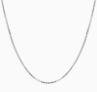 #ad Pori Jewelry Sterling Silver 1mm Box Chain Necklace 14quot; 36quot; Made In Italy 925