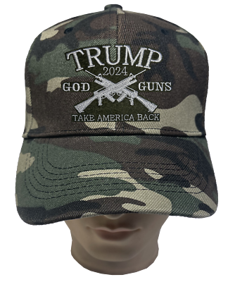 #ad TRUMP 2024 GOD GUNS TAKE AMERICA BACK Adjustable Cap Baseball Hats Lot 1 12pcs