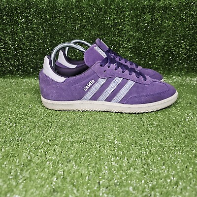 #ad Adidas Samba OG Classic Indoor Purple Sneakers G56782 Womens Size US 8