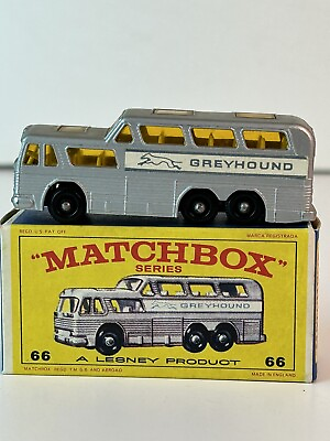 #ad Matchbox No 66 Greyhound Bus Nice With Original Box