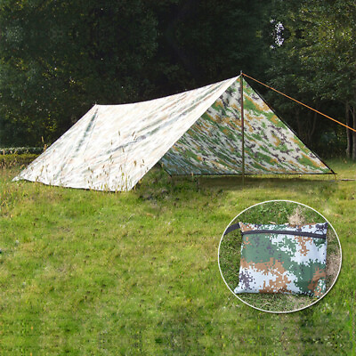 Waterproof Tent Tarp Hammock Rain Fly Backpacking for Camping Hiking 300×300cm $53.38