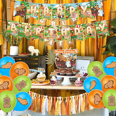 #ad Capybara Party DecorationsBirthday Party Supplies For Capybara Party Supplies