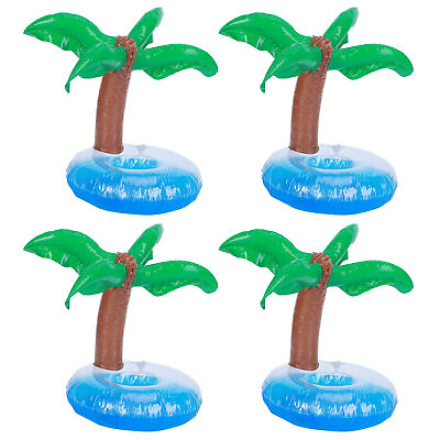 #ad 10Pcs Inflatable Drink Holder PVC Floating Cup Mat For Swimming Pool Party