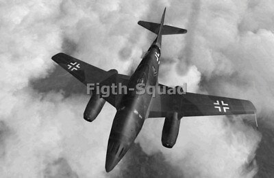 #ad WW2 Picture Photo WW2 German Luftwaffe Messerschmitt Me 262 5691