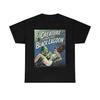 #ad Creature From The Black Lagoon Shirt 50s Old Vintage Horror Film T shirt
