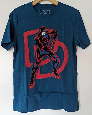 #ad MENS MARVEL COMICS DAREDEVIL GRAPHIC TEE T SHIRT OFFICIALLY LICENSED