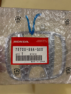 #ad Honda Genuine Front Grille Emblem Accord Sedan 2003 2007 OEM 75700 S9A G00