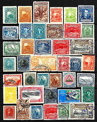 #ad Vintage 40 Stamps EL SALVADOR Postage Stamps Latin America South American Stamps