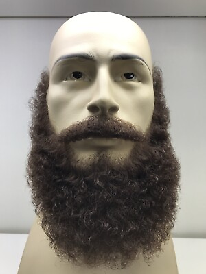 #ad Realistic Fake Beard and Moustache Set. Human Hair hand knotted for Film.