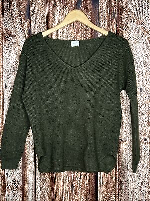 #ad Wilfred Free Womens Wolten Sweater Green Knit Large Pullover