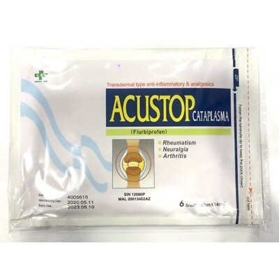 #ad Acustop Cataplasma Plaster 12 Pack x 6s ea Release Body Shoulder Joint FAST SHIP