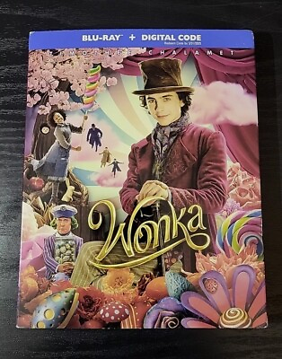 #ad Wonka Blu ray W SLIPCOVER NO DIGITAL MINT DISC NEVER PLAYED WILLY WONKA MOVIE