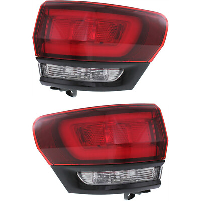 #ad Tail Lights Set Outer For 2014 2021 Jeep Grand Cherokee