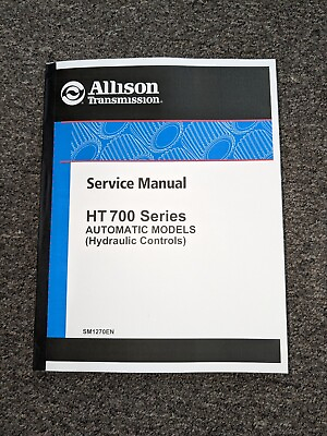 #ad Allison HT750DR DB HT750CR HT754CR Transmission Shop Service Repair Manual
