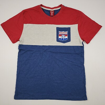 #ad Footscray Bulldogs Shirt Mens Medium Tee T Shirt AFL Retro Footy Apparel 944