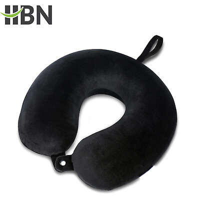 #ad HBN Memory Foam Travel Pillows for Airplanes Neck Pillow for Traveling Cover