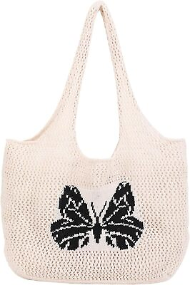 #ad Crochet Bags for Women Summer Beach Tote Bag Large Capacity Shoulder Bag Aesthet