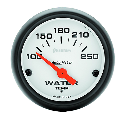 #ad Auto Meter 5737 Phantom Electric Water Temperature Temp Gauge 100 250 2 1 16quot;