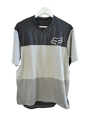 #ad Fox Racing Flux Team Riding Short Sleeve Shirt Jersey Medium Breathable