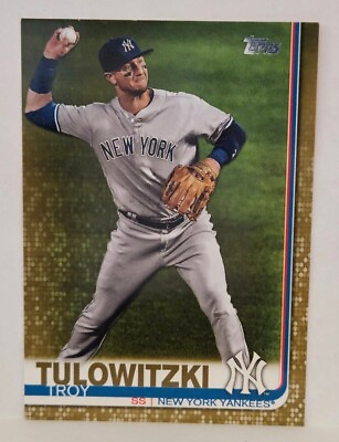 #ad 2019 Topps Gold #622 Troy Tulowitzki #0880 2019 New York Yankees