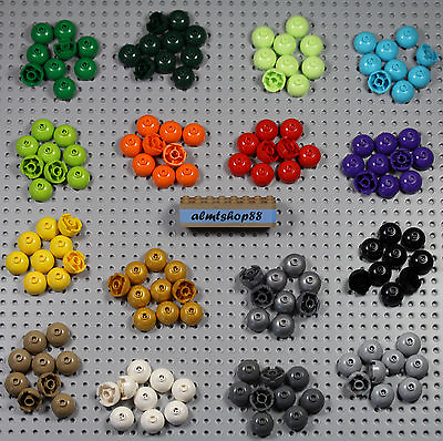 #ad LEGO 2x2 Round Bricks Dome Top PICK YOUR COLORS Bottom Axle Holder 553 Lot