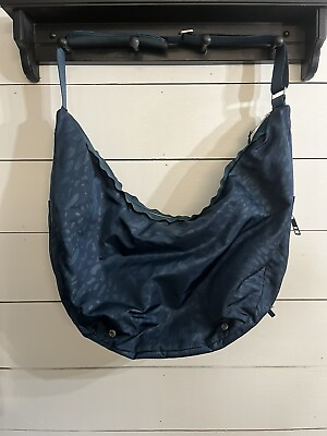 #ad LULULEMON Navy Blue Hobo Gym Yoga Bag Purse Tote XL