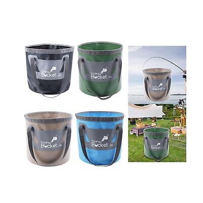 #ad Collapsible Bucket Folding Water Bucket for House Cleaning Beach Fishing