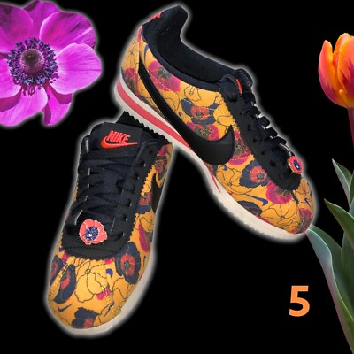 #ad Nike 🌸Classic Cortez LX Floral 🌺Pack Gold Womens Size 5 Collectors Shoe