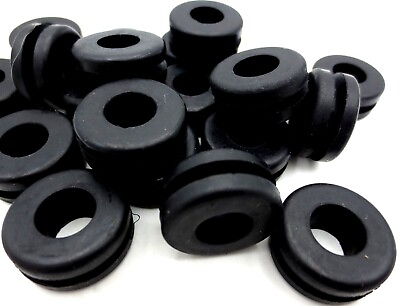 #ad 1 2quot; Hole fit Rubber Grommet for Car Boat Motorcycle for 3 32quot; Panel Has 3 8 ID