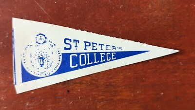 #ad Very RARE Old Vintage Paper Decal Pennant 3.5quot; x 1.5quot; St Peter#x27;s College