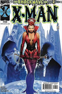 #ad X Man Comic 68 Cover A First Print 2000 Warren Ellis Grant Olivetti Starkings .