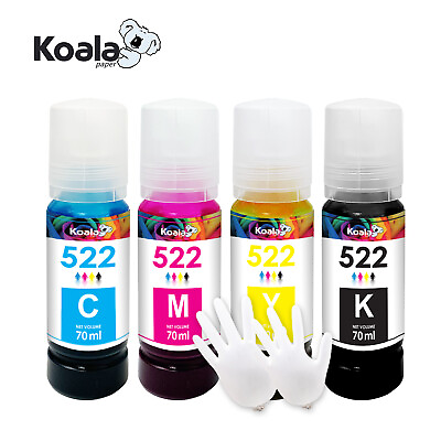 #ad 4PK Koala 522 Ink Refill Compatible T522 ET 4800 ET 2720 ET 4700 2400 2800 2803