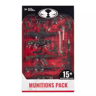 #ad McFarlane Toys Weapons Munitions Pack 7 in Action Figure 909005 15 Count
