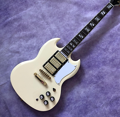 #ad Custom 1963 Les Paul SG Neuauflage mit Maestro Classic white Electric Guitar