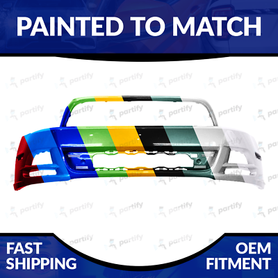 #ad NEW Painted Unfolded Front Bumper For 2013 2014 Ford Mustang Non Shelby GT500