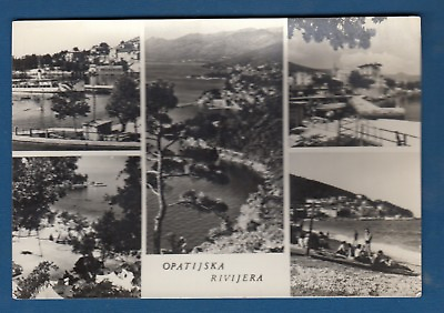#ad OPATIJA OPATIJSKA RIVIJERA Opatija Riviera in Croatia postcard 1959.