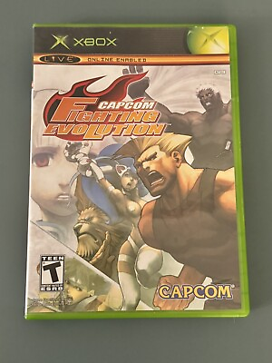 #ad Capcom Fighting Evolution Microsoft Xbox 2005 Complete CIB Tested Ships Free