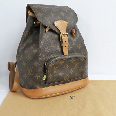 #ad Louis Vuitton Monogram Montsouris MM M51136 Backpack for Women SP0071 Authentic