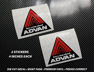 #ad 2x Advan Racing Yokohama Triangle Sticker decal NSX s2000 Type R DC2 EK9 EG6 JDM