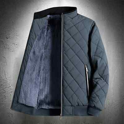#ad Winter Men Cotton Padded Jackets Thicken Warm Coats Lightweight Streetwear Tops