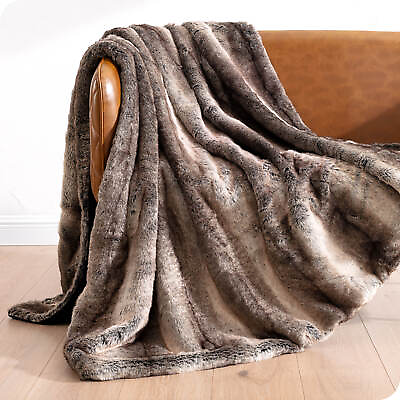 #ad Ultra Soft Faux Fur Luxury Blanket by Bare Home