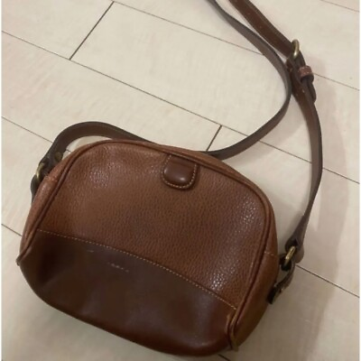 #ad No.3 COACH Old Coach Shoulder Bag Leather Women Bag Brown Color