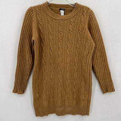 #ad J Crew Cable Knit Sweater Size Small Brown Womens