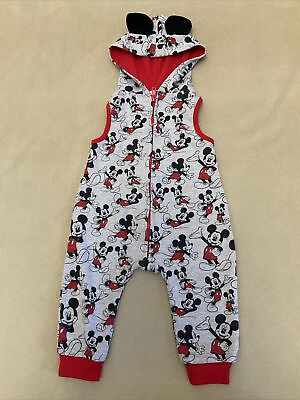 #ad Disney Baby Hoodie Outfit 12 Months Baby Boy Girl Mickey Mouse Ears