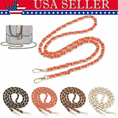 Replacement Purse Leather Chain Strap Handle Shoulder For Crossbody Handbag Bag $9.20
