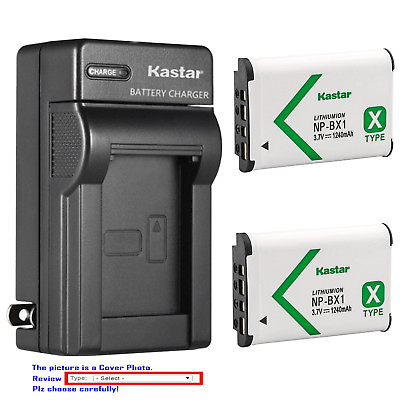 #ad Kastar NP BX1 Battery AC Wall Charger for Sony ZV 1 II Digital Camera ZV 1 ZV 1F
