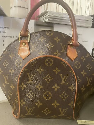 #ad Louis Vuitton Ellipse Shoulder Bag MM Brown Canvas