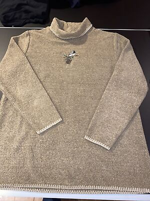#ad Vintage Legendary whitetails original deer gear beige sweater Bust 22 X30