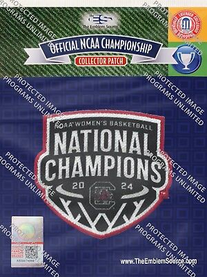 #ad 2024 WOMEN#x27;S FINAL FOUR PATCH SOUTH CAROLINA NATIONAL CHAMPIONS NCAA LICENSED